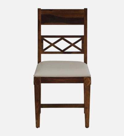 Wooden Chair for Home Dining Table with Soft Fabric and Solid Frame (Set Of 2) - Image 7