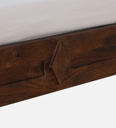 Beautiful Sheesham Wood Bed  Without Storage By Sarve Furniture - Image 9