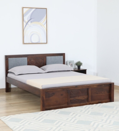 Pure Sheesham wood bed Sheesham wood bed without storage Sarve Furniture Sheesham wood bed Durable Sheesham wood bed Sheesham wood bed frame Solid Sheesham wood bed