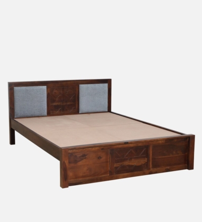Pure Sheesham Wood Bed Without Storage By Sarve Furniture - Image 4
