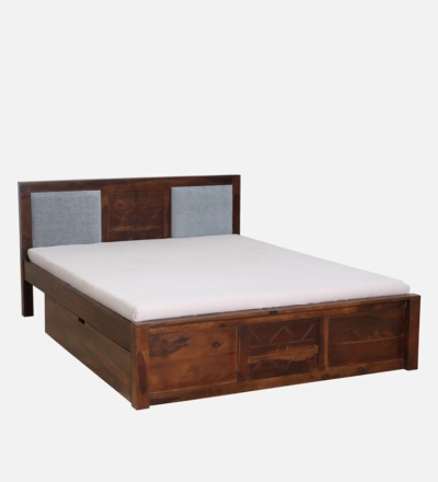 Vrinceton Sheesham Wood  Bed With Drawer Storage By Sarve Furniture - Image 6