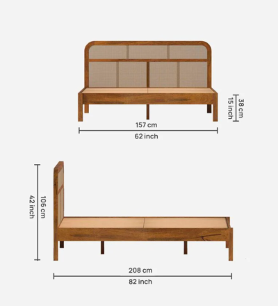 Wooden Bed Design Solid Wood Without Storage bed By Sarve Furniture - Image 3