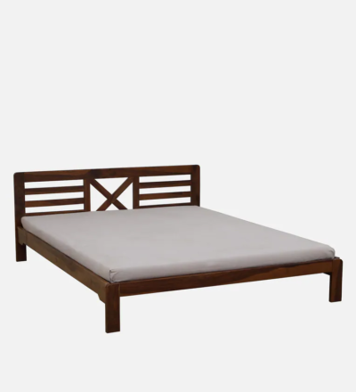 Stylish Sheesham Wood Without Storage Bed By Sarve Furniture - Image 4
