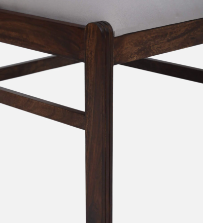 Solid Wood Chair with Upholstered Cushion and Ergonomic Dining Support (Set Of 2) - Image 8