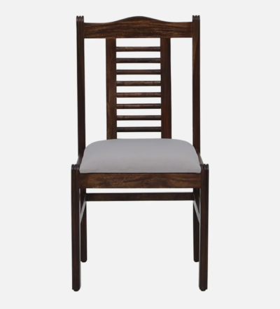 Solid Wood Chair with Upholstered Cushion and Ergonomic Dining Support (Set Of 2) - Image 5