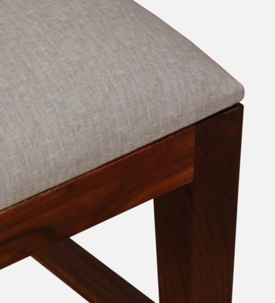 Modern Home Dining Set with Polished Sheesham Table and Four Upholstered Chairs - Image 16