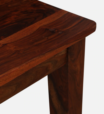Modern Sheesham Dining Set 6 Seater with Bold Legs and Natural Texture Wood Finish - Image 15