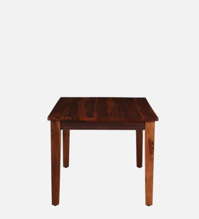 Modern Sheesham Dining Set 6 Seater with Bold Legs and Natural Texture Wood Finish - Image 13