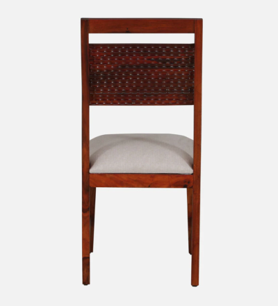 Modern Sheesham Dining Set 6 Seater with Bold Legs and Natural Texture Wood Finish - Image 8