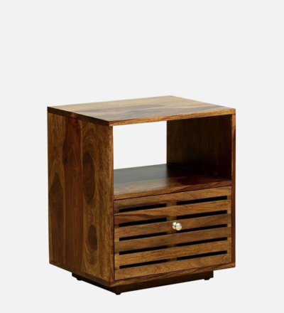 Modern Homes Bedside Table Sheesham Wood With Drawer By Sarve Furniture - Image 8