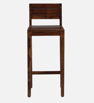 Wooden Bar Table Set with Slatted Chairs and Smooth Tabletop Finish 2 Chairs - Image 10