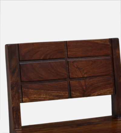 Wooden Bar Table Set with Slatted Chairs and Smooth Tabletop Finish 2 Chairs - Image 13