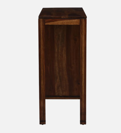 Wooden Bar Table Set with Slatted Chairs and Smooth Tabletop Finish 2 Chairs - Image 7