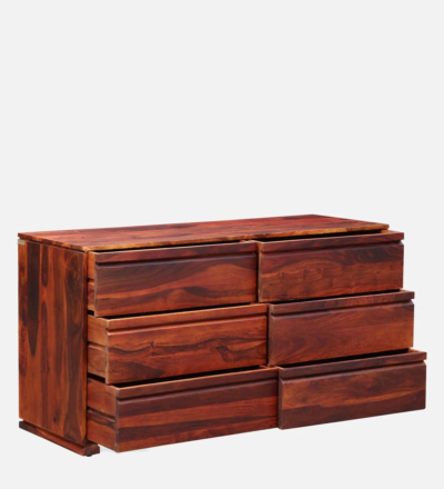 CorePulse Chest of Drawers with Frame Legs and Polished Finish Sheesham Wood - Image 4