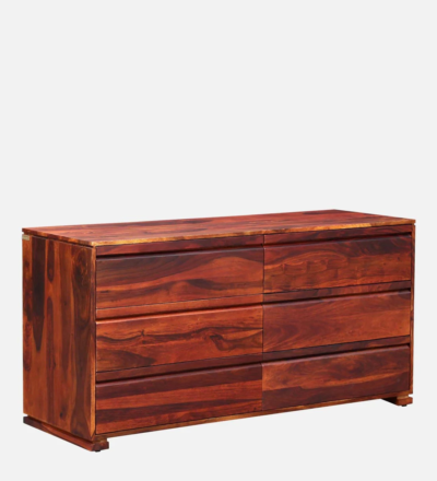 CorePulse Chest of Drawers with Frame Legs and Polished Finish Sheesham Wood - Image 5