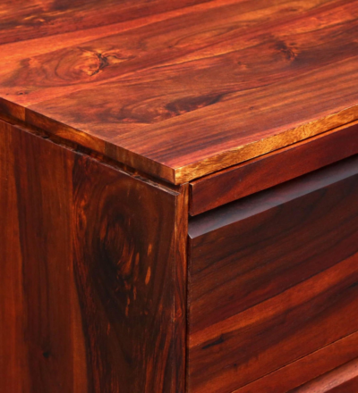 CorePulse Chest of Drawers with Frame Legs and Polished Finish Sheesham Wood - Image 8