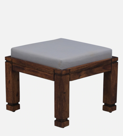 Storage Nesting Coffee Table Set Sheesham Wood With Cushioned Stools - Image 8