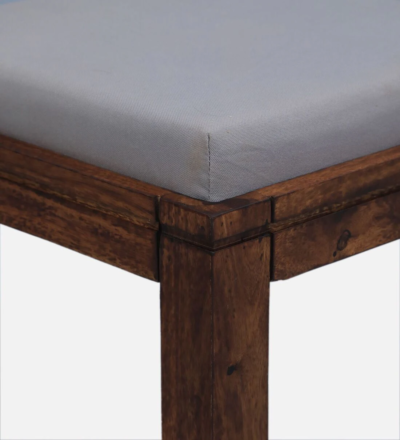 Storage Nesting Coffee Table Set Sheesham Wood With Cushioned Stools - Image 9