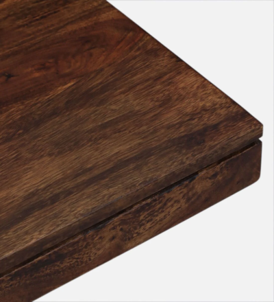 Storage Nesting Coffee Table Set Sheesham Wood With Cushioned Stools - Image 11
