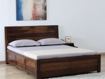 Mysore Sheesham Wood Bed with Hydraulic Storage by Sarve Furniture