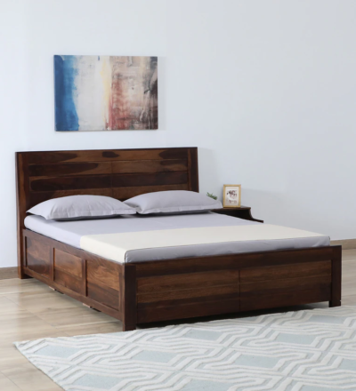 Mysore Sheesham Wood Bed with Hydraulic Storage by Sarve Furniture