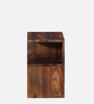 Multi Drawer Wooden Bedside Table with Rich Polish and Sleek Design - Image 4