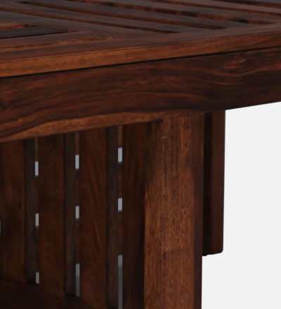 Solid Wood Nesting Coffee Table Set With Cushioned Stools By Sarve Furniture - Image 15