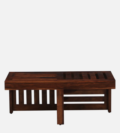 Solid Wood Nesting Coffee Table Set With Cushioned Stools By Sarve Furniture - Image 8
