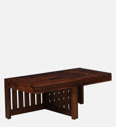 Solid Wood Nesting Coffee Table Set With Cushioned Stools By Sarve Furniture - Image 11