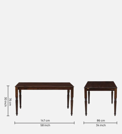 Classic Home Dining Set with Rectangular Table and Four Upholstered Chairs - Image 3