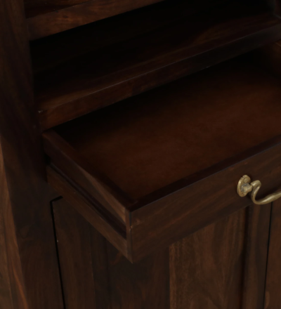 Handcrafted Wooden Bar Cabinet with Ample Storage and Display By Sarve Furniture - Image 10