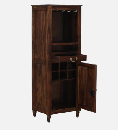 Handcrafted Wooden Bar Cabinet with Ample Storage and Display By Sarve Furniture - Image 7