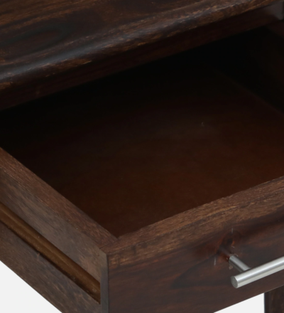Handcrafted Solid Wood Bedside Table with Antique Finish With  Bedroom Decor - Image 9