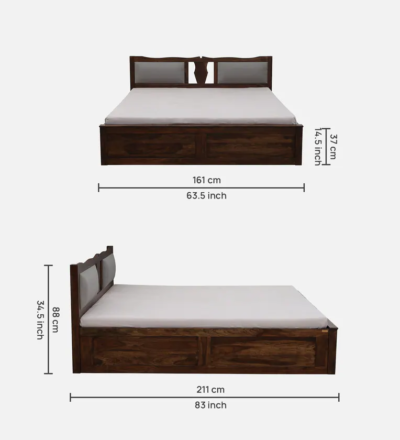 Homesta Sheesham Wood Bed With Box Storage By Sarve Furniture - Image 3
