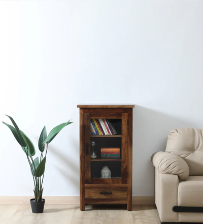 Sheesham wood bookcase with strong frame and ample storage by Sarve Furniture