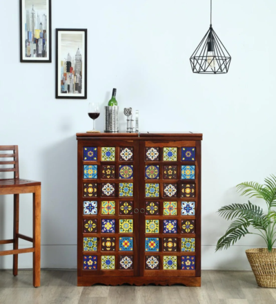 Modular wooden bar unit Wine holder shelves bar Bar cabinet with wine storage Wooden bar with wine rack Sarve Furniture bar cabinet Solid wood liquor cabinet Adjustable modular bar unit Wine rack bar furniture Elegant bar cabinet design Home bar cabinet solid wood