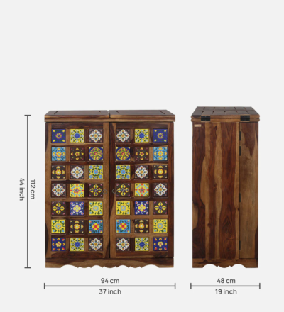 Designer Home Bar Furniture in Sheesham Wood By Sarve Furniture - Image 3