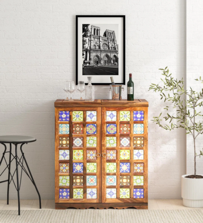 Living room bar unit Solid wood bar cabinet Stylish bar furniture Bar unit for modern homes Home bar cabinet wooden Premium bar unit design Decorative bar storage unit Compact wooden bar furniture Elegant home bar setup Sarve wooden bar collection