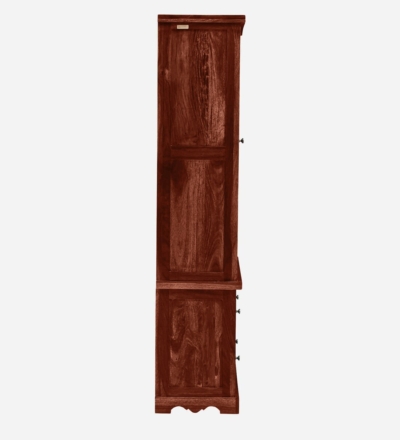 Compact Study Room Bookshelf in Sheesham Wood with Storage Drawers - Image 6