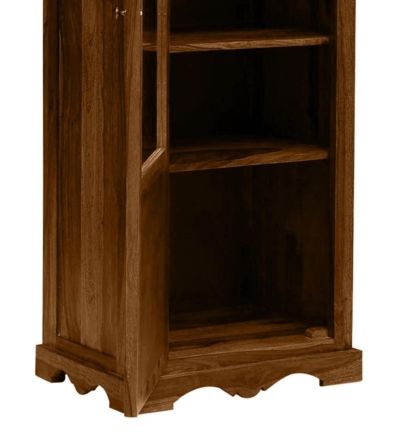 Designer Wooden Bookshelf in Sheesham with Unique Carved Patterns - Image 10