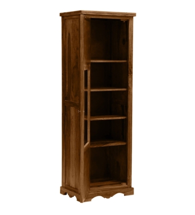 Designer Wooden Bookshelf in Sheesham with Unique Carved Patterns - Image 5