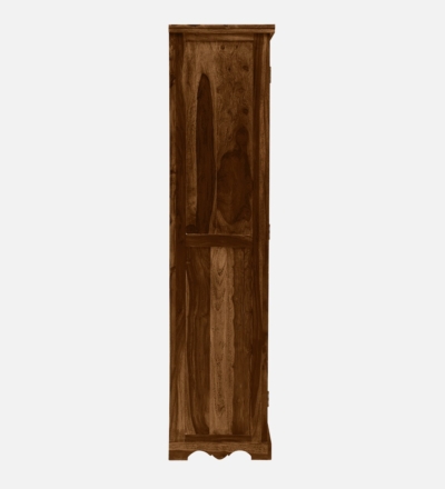Designer Wooden Bookshelf in Sheesham with Unique Carved Patterns - Image 7