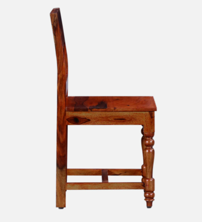 Cushioned Wooden Dining Chair with Designer Backrest for Dining Room (Set Of 2) - Image 4