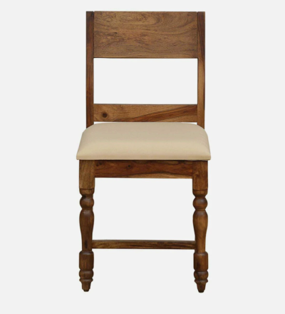 Strong Wooden Dining Chair with Upholstered Cushion and Firm Backrest (Set Of 2) - Image 7