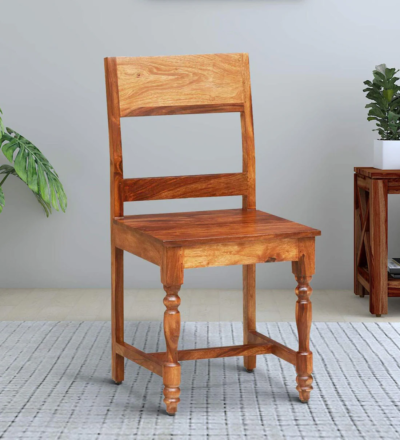 Upholstered Wooden Dining Chair with Modern Look and Durable Wood Frame