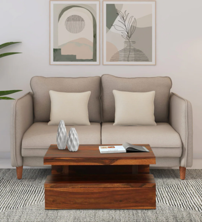 Modern Sheesham wood center table for living room by Sarve Furniture