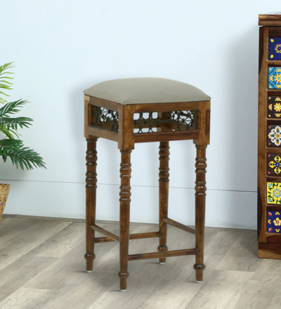 Luxe Sheesham wood bar stools by Sarve Furniture – set of 2 Handcrafted Luxe bar stools made from solid Sheesham wood Side angle of Luxe Sheesham stools showing sleek frame Luxe bar stool set with ergonomic seat and rustic finish Pair of Luxe wooden bar stools in warm Sheesham polish Luxe Sheesham stools with footrest – modern design elements Luxe bar stool set placed in a contemporary bar area Close-up of Luxe stool seat and grain texture in Sheesham wood Sheesham wood Luxe bar stools with natural shine Luxe bar stools by Sarve Furniture – set of 2 for stylish interiors