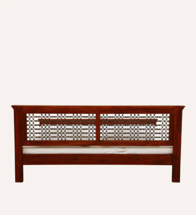 Traditional Sheesham Wood Bed Without Storage By Sarve Furniture - Image 6