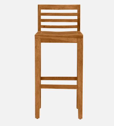 Wooden Counter Stool with Strong Legs and Rustic Feel By Sarve Furniture - Image 4