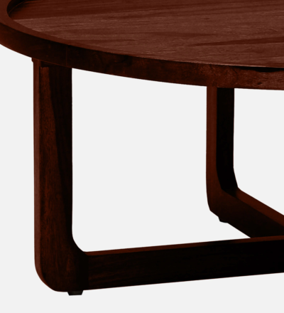 Wooden Round Coffee Table Sheesham Wood By Sarve Furniture For Online - Image 8